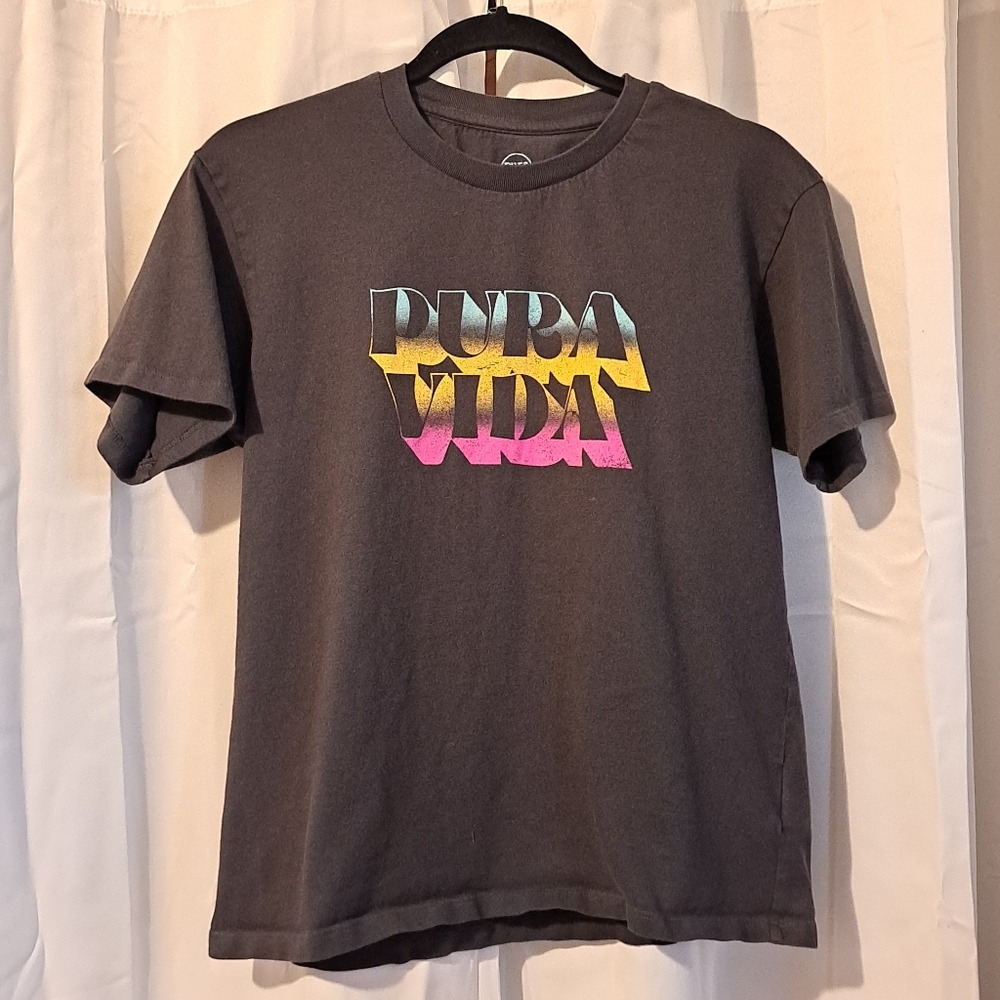 Pura Vida Gray Short Sleeve T Shirt